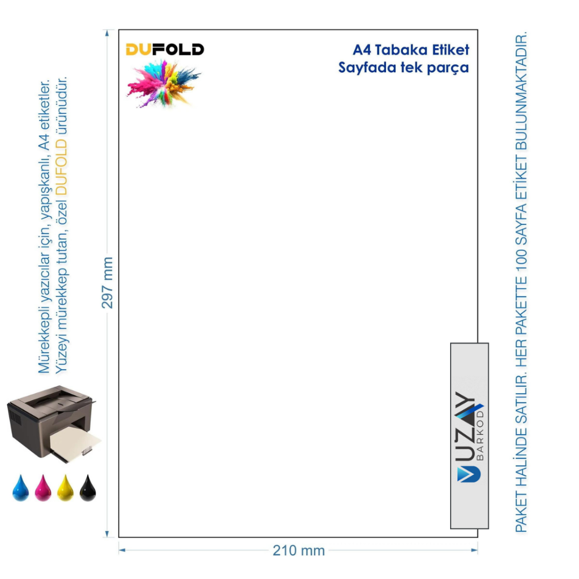A4 Dufold PP Parlak (Tek Parça)