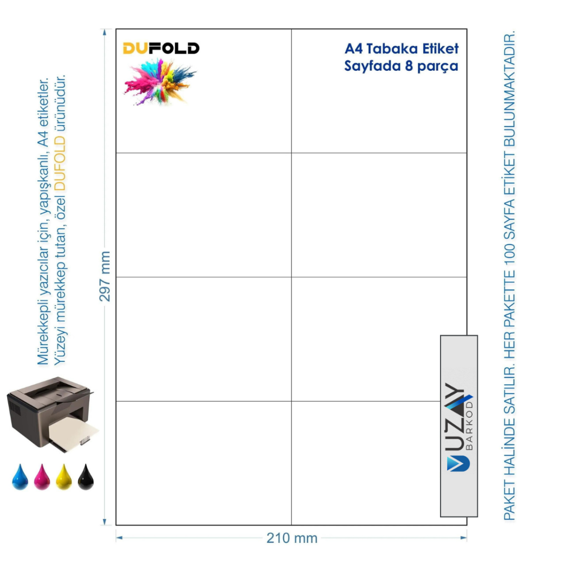 A4 Dufold PP Parlak (8 Parça)